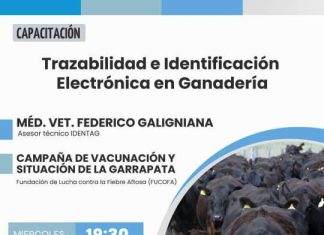 Capacitacion Sobre Sistema de Identificación Electrónica de Animales Invita FAA Filial Larroque.